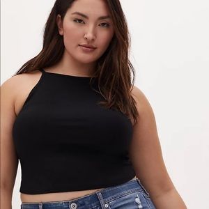 Torrid Size 00 Black Crop Tank